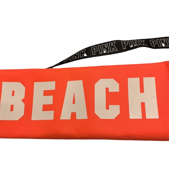 PINK VICTORIA’S SECRET BEACH PLEASE INSULATED 6 PACK COOLER CROSSBODY STRAP - Picture 3 of 8